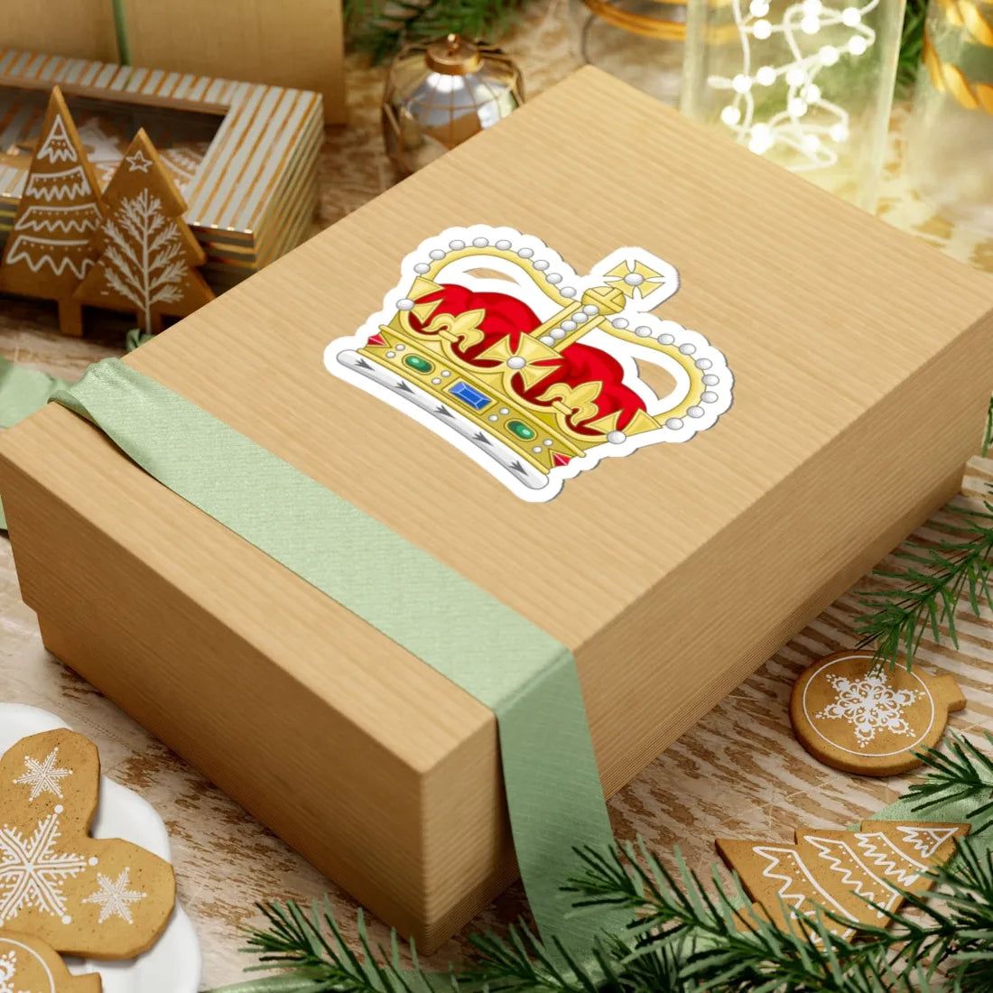 Crown of Saint Edward Heraldry (United Kingdom) (Coat of Arms) STICKER Vinyl Kiss-Cut Decal - The Sticker Space