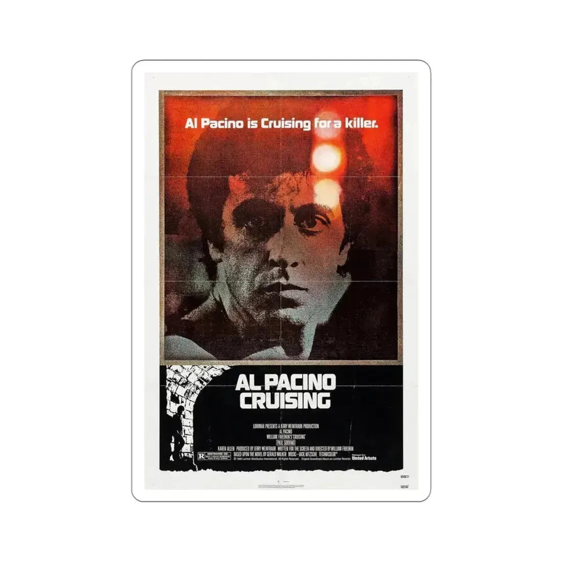 Cruising 1980 Movie Poster STICKER Vinyl Die-Cut Decal - The Sticker Space