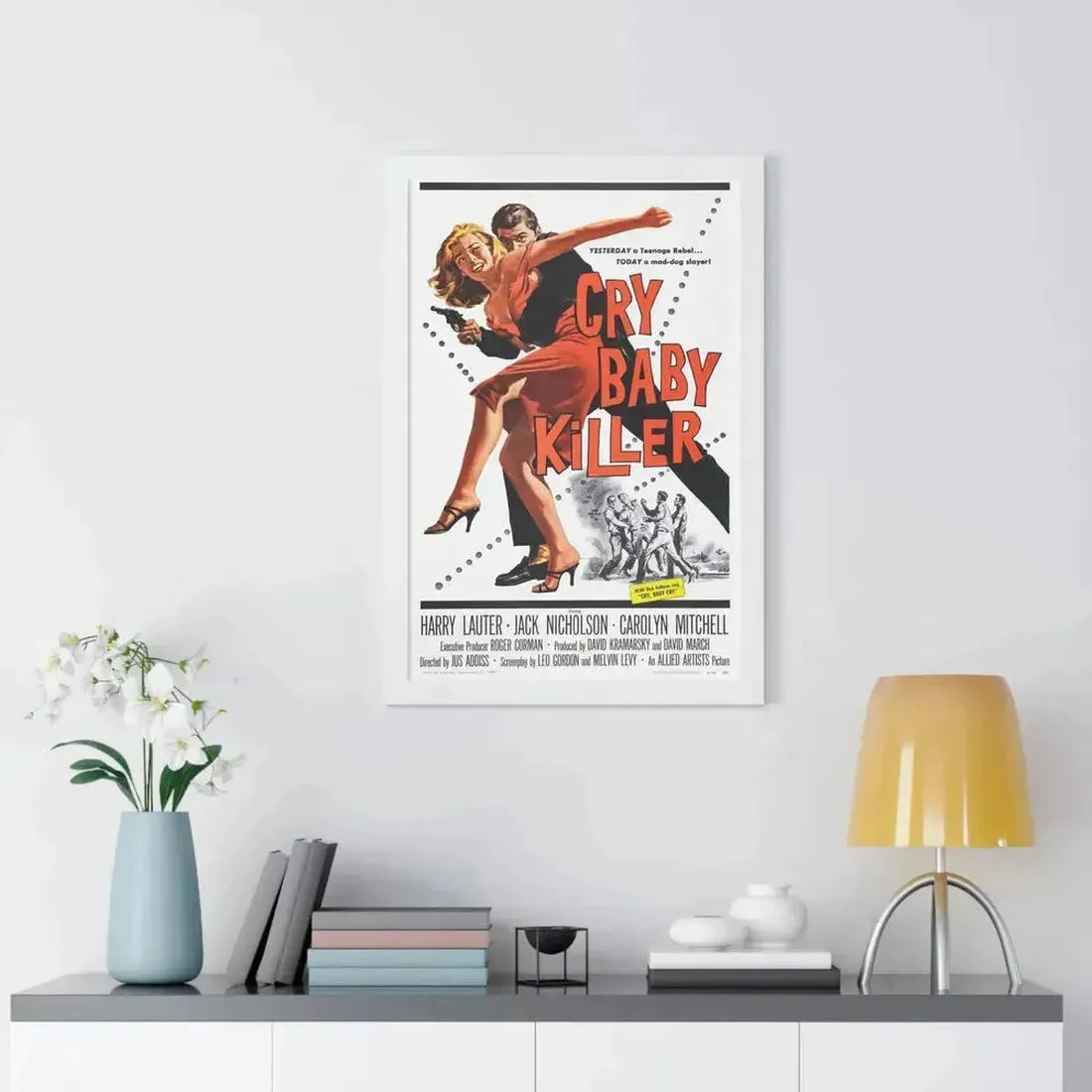 CRY BABY KILLER 1958 - Framed Movie Poster - The Sticker Space