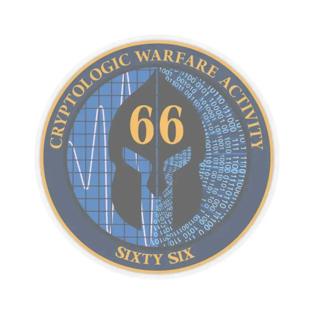 Cryptologic Warfare Activity 66 (U.S. Navy) STICKER Vinyl Kiss-Cut Decal - The Sticker Space