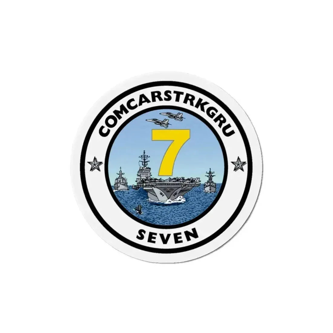CSG 7 Carrier Strike Group Seven COMCARSTRKGRU SEVEN (U.S. Navy) Refrigerator Magnet - The Sticker Space