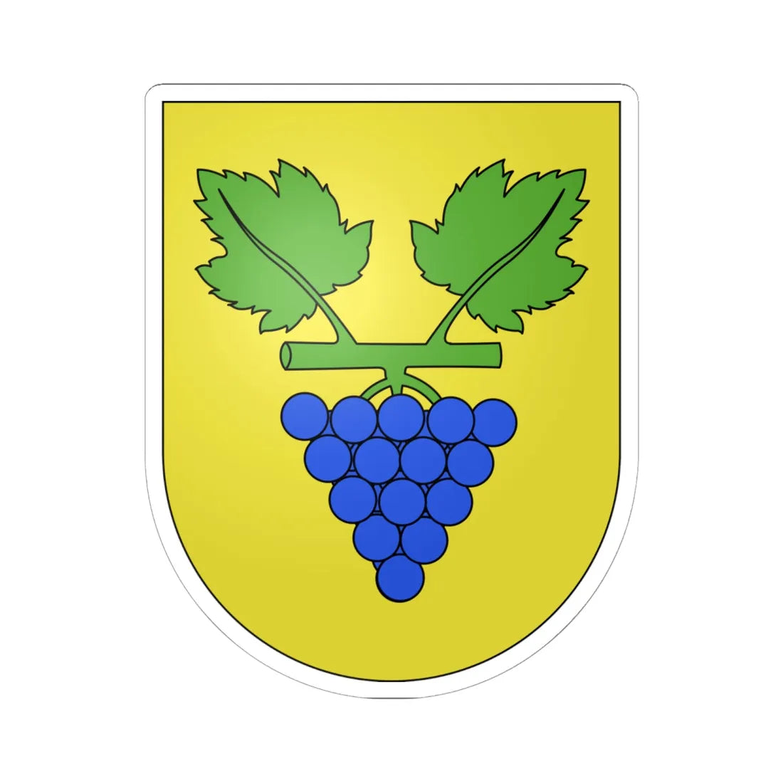 Cugnasco-coat of arms (Switzerland) (Coat of Arms) STICKER Vinyl Kiss-Cut Decal - The Sticker Space