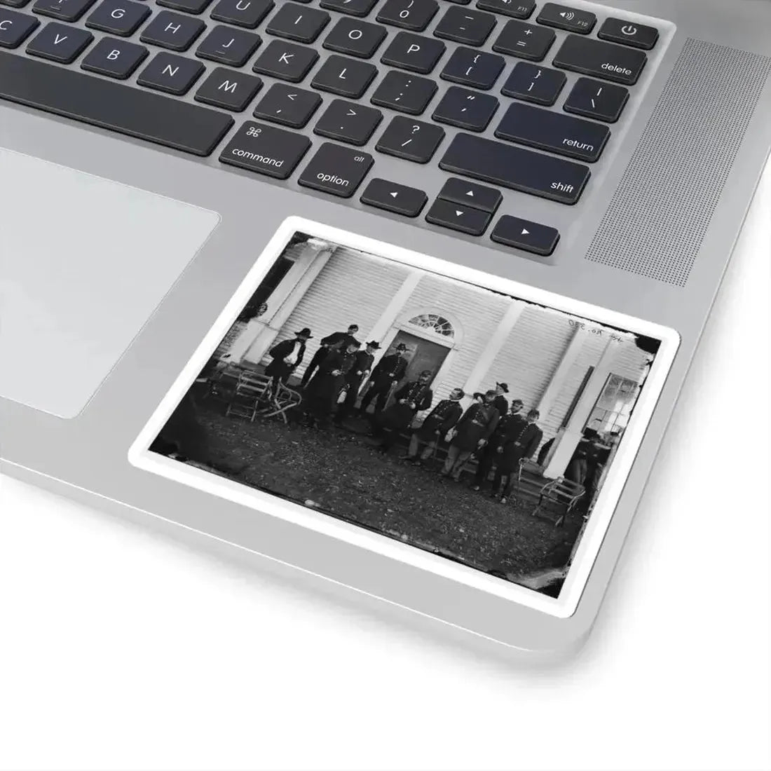 Culpeper, Va. Gen. George G. Meade and Staff on Steps of Wallack's House (U.S. Civil War) STICKER Vinyl Kiss-Cut Decal - The Sticker Space