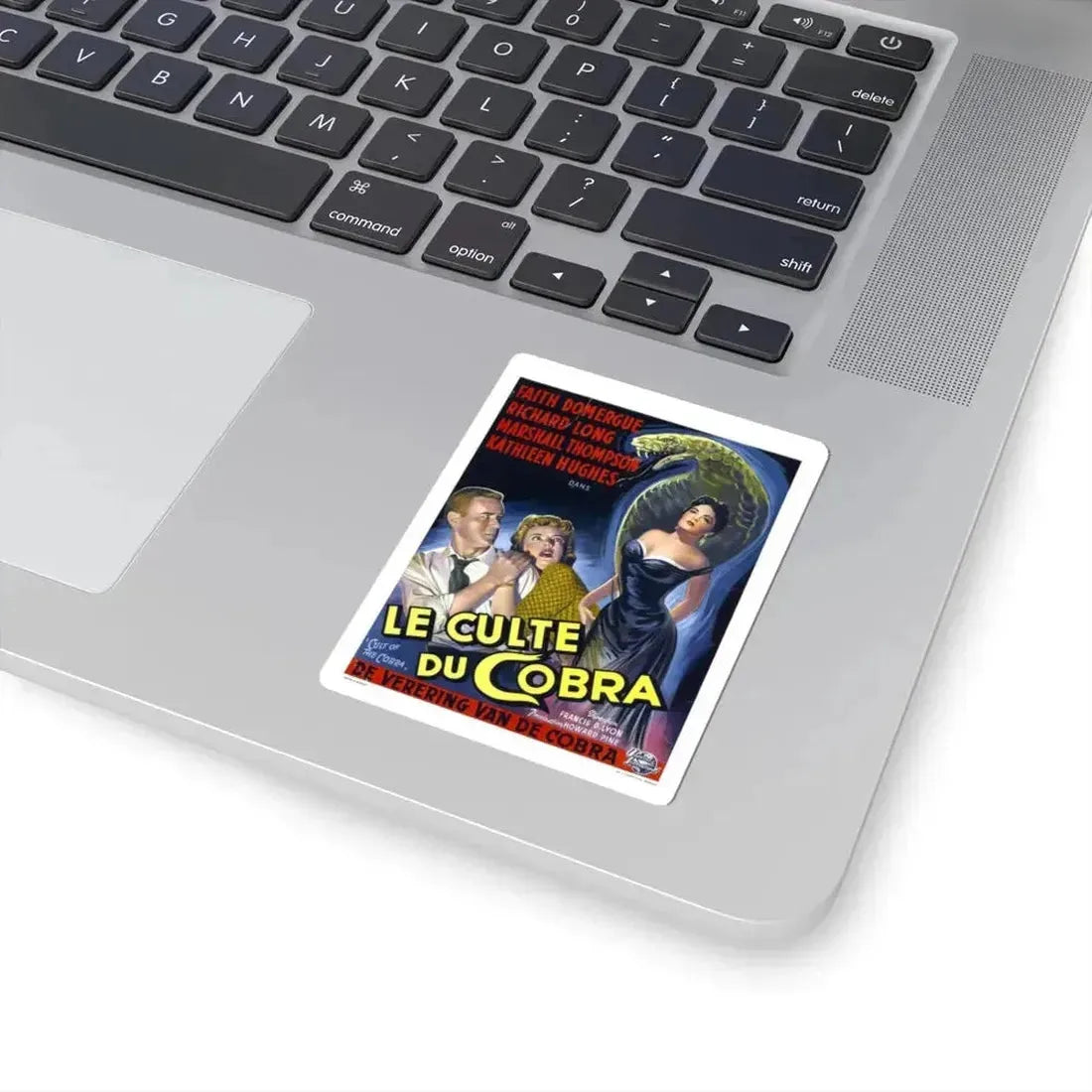 CULT OF THE COBRA (BELGIAN) 1955 Movie Poster - STICKER Vinyl Kiss-Cut Decal - The Sticker Space