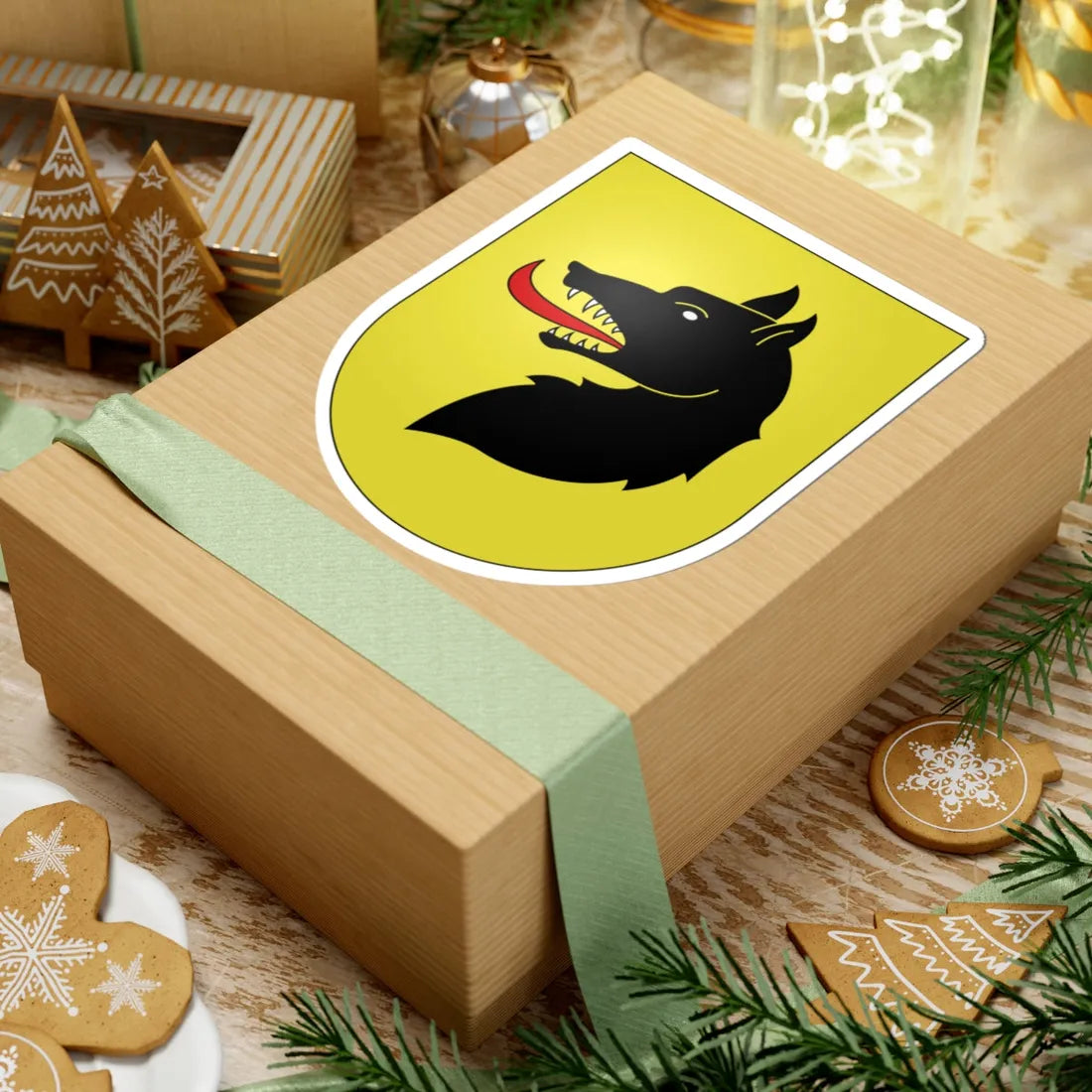 Curio-coat of arms (Switzerland) (Coat of Arms) STICKER Vinyl Kiss-Cut Decal - The Sticker Space