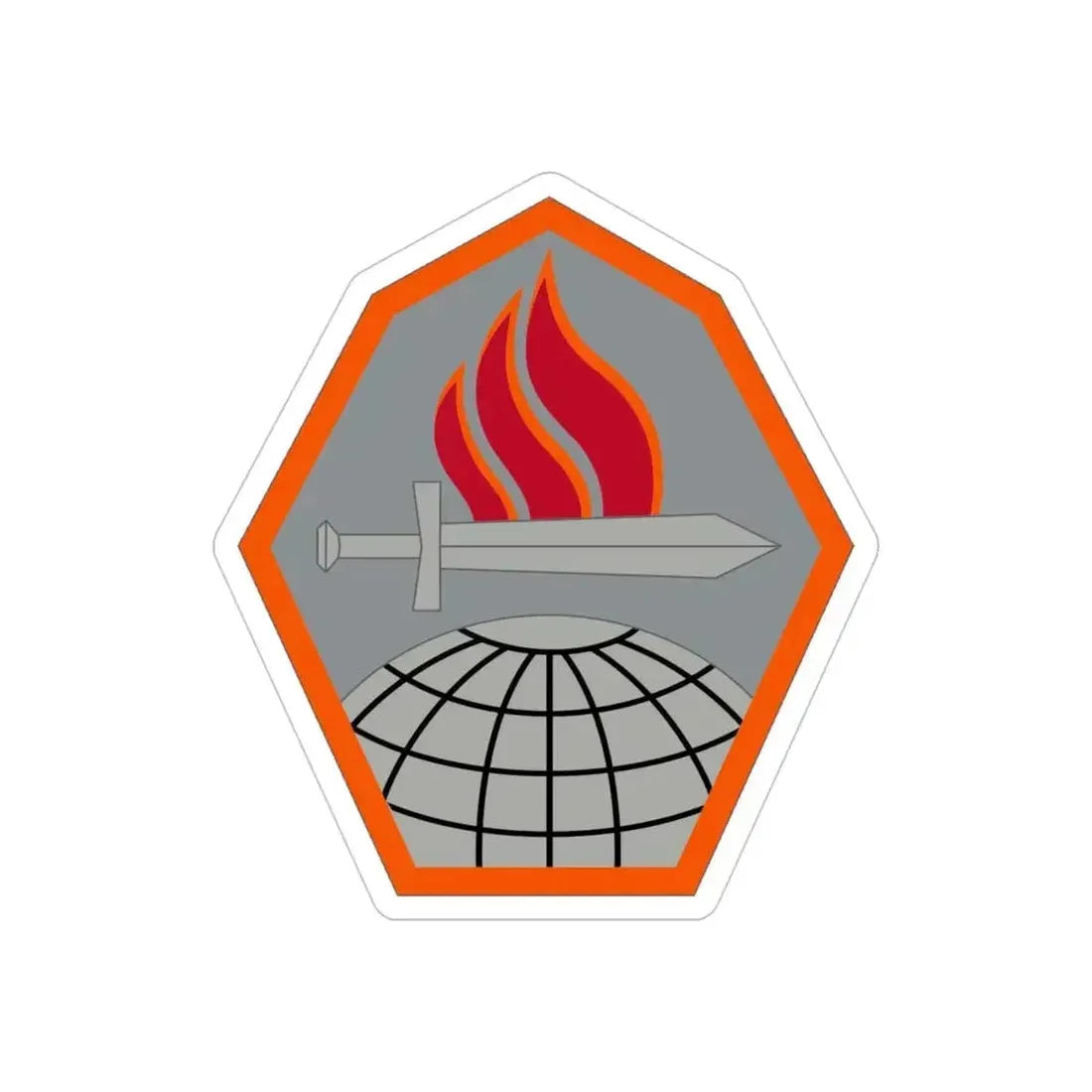 Cyber Center of Excellence (U.S. Army) REVERSE PRINT Transparent Die-Cut STICKER - The Sticker Space