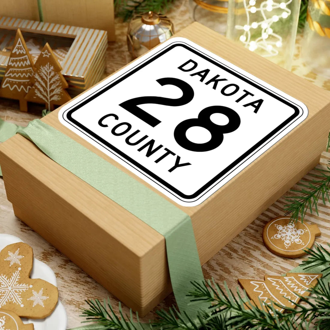 Dakota County 28 MN (Minnesota) (Road Sign) STICKER Vinyl Kiss-Cut Decal - The Sticker Space