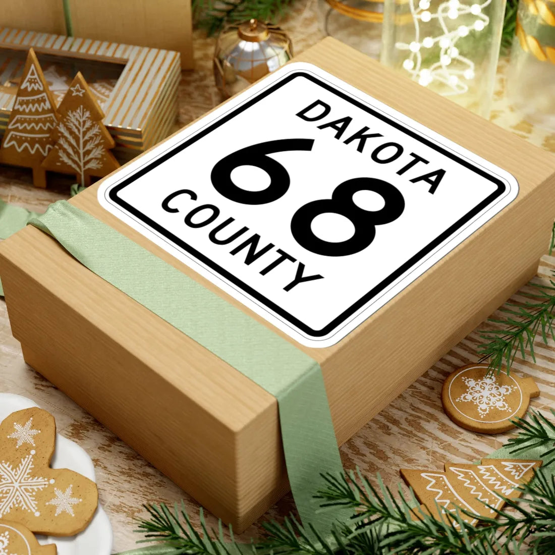 Dakota County Route 68 (Minnesota) (Road Sign) STICKER Vinyl Kiss-Cut Decal - The Sticker Space