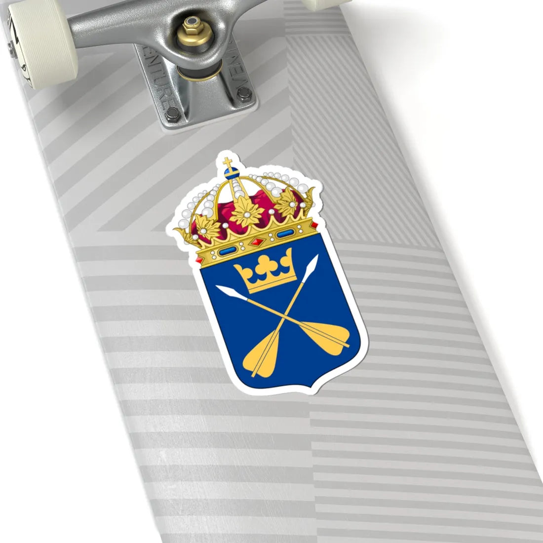 Dalarnas läns vapen (Sweden) (Coat of Arms) STICKER Vinyl Kiss-Cut Decal - The Sticker Space