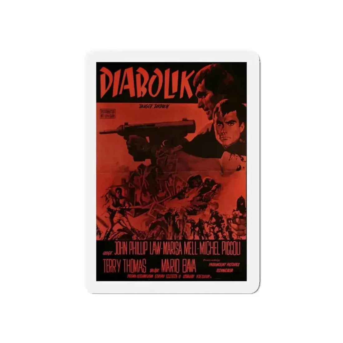 DANGER DIABOLIK (2) 1968 Movie Poster - Refrigerator Magnet - The Sticker Space