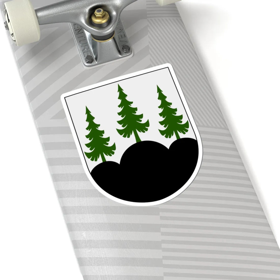 Dannemora vapen (Sweden) (Coat of Arms) STICKER Vinyl Kiss-Cut Decal - The Sticker Space