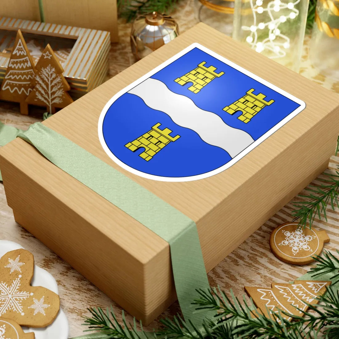 Dardagny-coat of arms (Switzerland) (Coat of Arms) STICKER Vinyl Kiss-Cut Decal - The Sticker Space