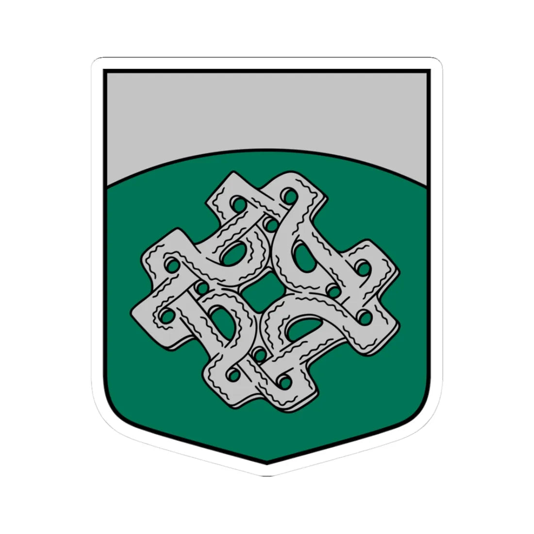 Daugmales pagasta ģerbonis (Latvia) (Coat of Arms) STICKER Vinyl Kiss-Cut Decal - The Sticker Space