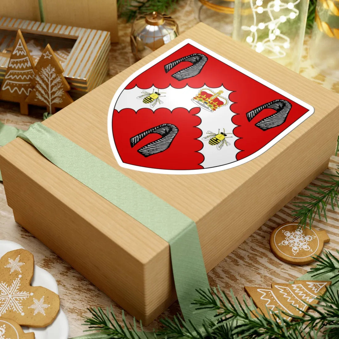 David Beatie Arms (New Zealand) (Coat of Arms) STICKER Vinyl Kiss-Cut Decal - The Sticker Space