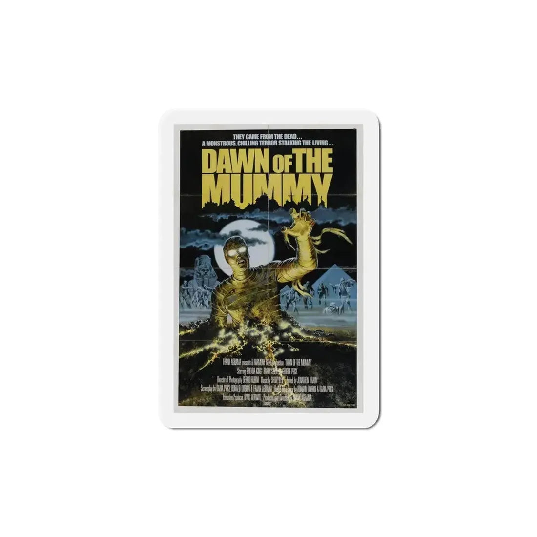 Dawn of the Mummy 1981 Movie Poster Refrigerator Magnet - The Sticker Space