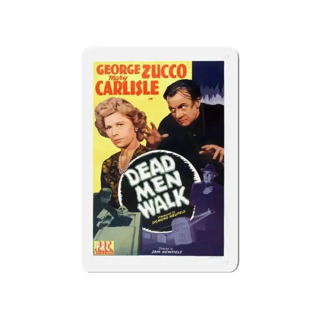 DEAD MAN WALK 1943 Movie Poster - Refrigerator Magnet - The Sticker Space