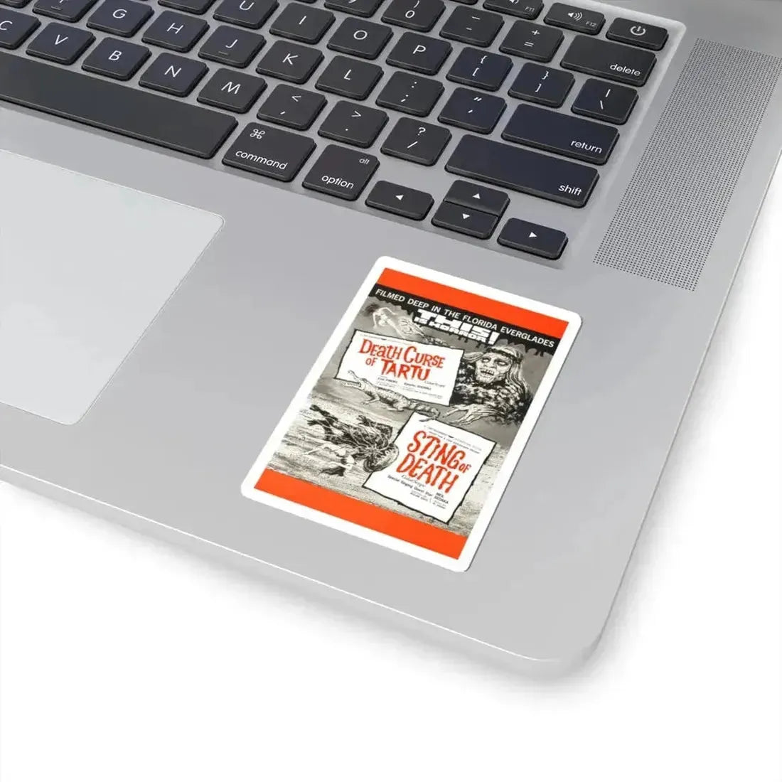 DEATH CURSE OF TARTU + STING OF DEATH 1966 Movie Poster - STICKER Vinyl Kiss-Cut Decal - The Sticker Space