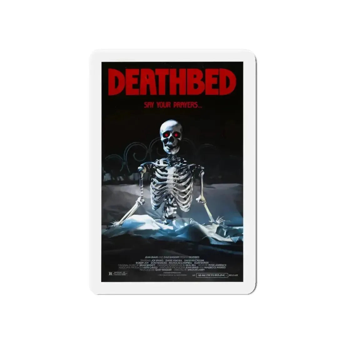 DEATHBED 1977 Movie Poster - Refrigerator Magnet - The Sticker Space