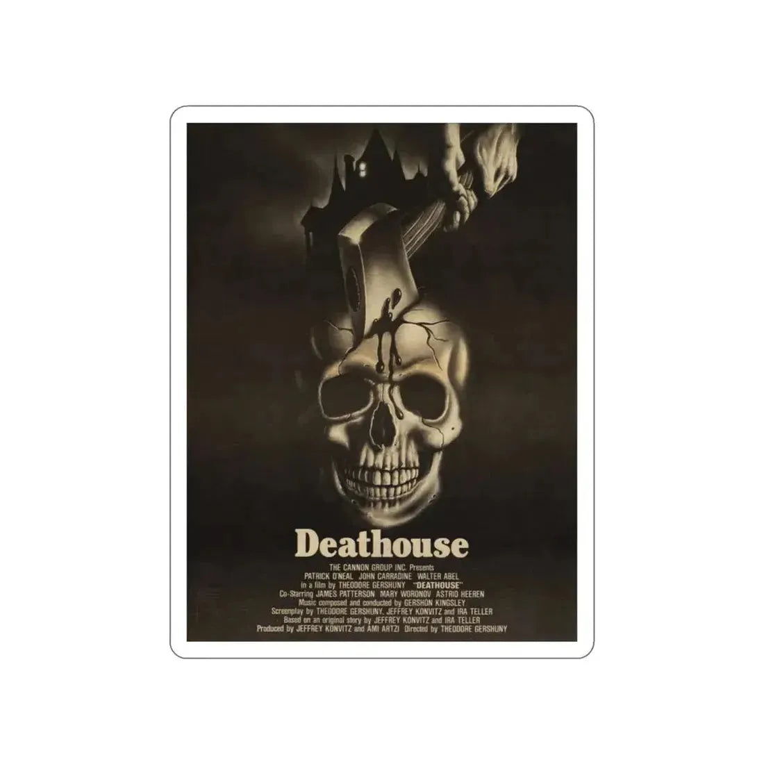 DEATHOUSE (SILENT NIGHT, BLOODY NIGHT) 1972 Movie Poster STICKER Vinyl Die-Cut Decal - The Sticker Space