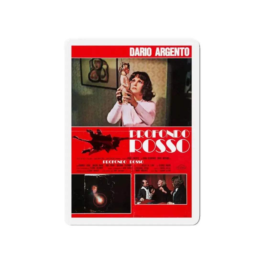 DEEP RED (ITALIAN) 2 1975 Movie Poster - Refrigerator Magnet - The Sticker Space