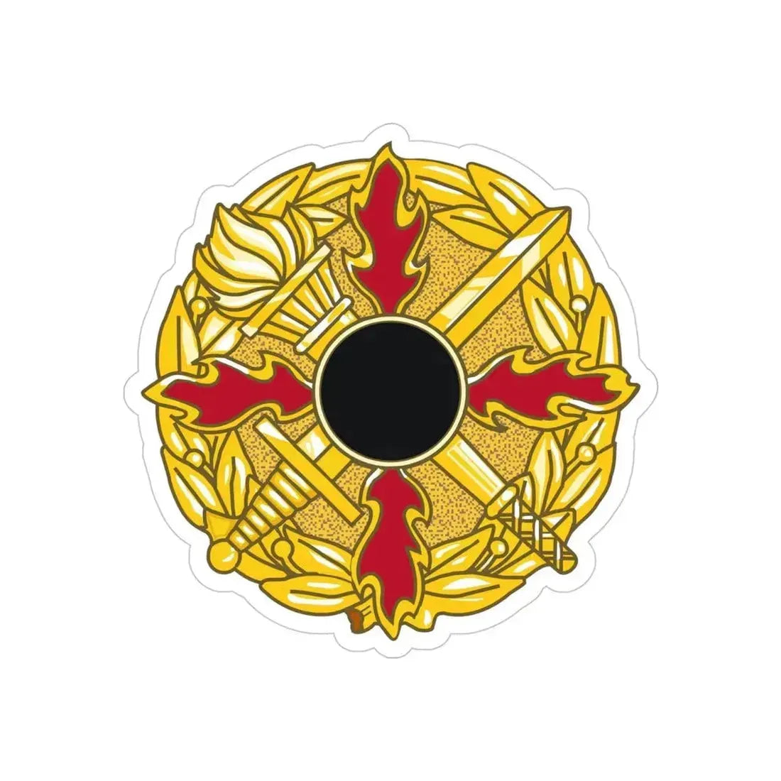 Defense Ammunition Center and School (U.S. Army) REVERSE PRINT Transparent Die-Cut STICKER - The Sticker Space