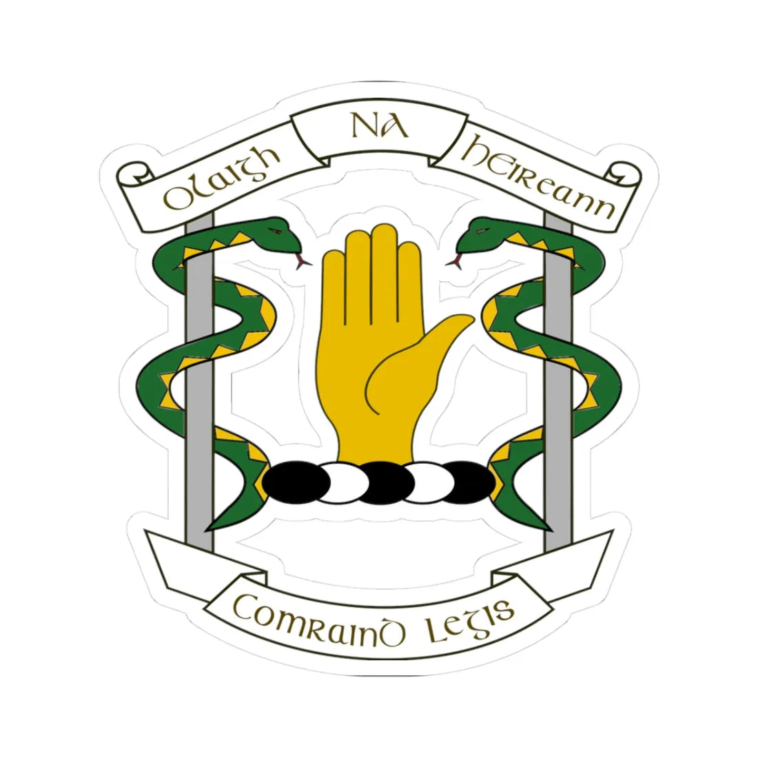 Defense Forces Medical Corps Emblem Ireland (Ireland) (Coat of Arms) STICKER Vinyl Kiss-Cut Decal - The Sticker Space