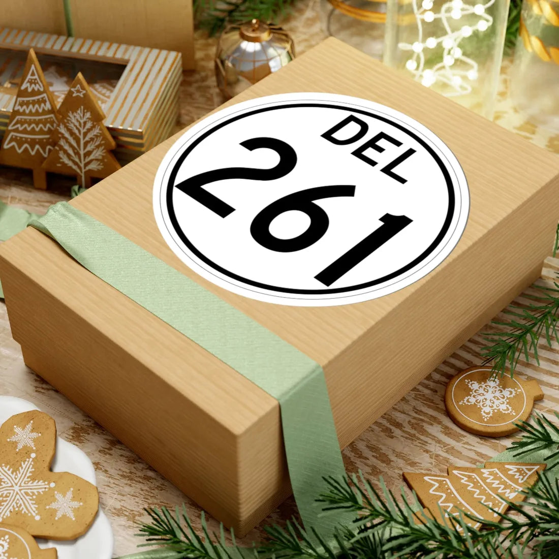 Delaware 261 1964 (Delaware) (Road Sign) STICKER Vinyl Kiss-Cut Decal - The Sticker Space