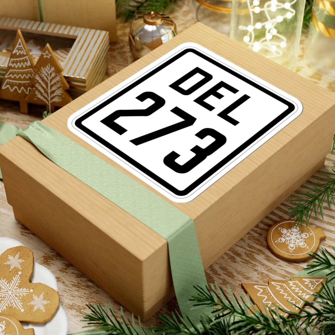 Delaware 273 1926 (Delaware) (Road Sign) STICKER Vinyl Kiss-Cut Decal - The Sticker Space