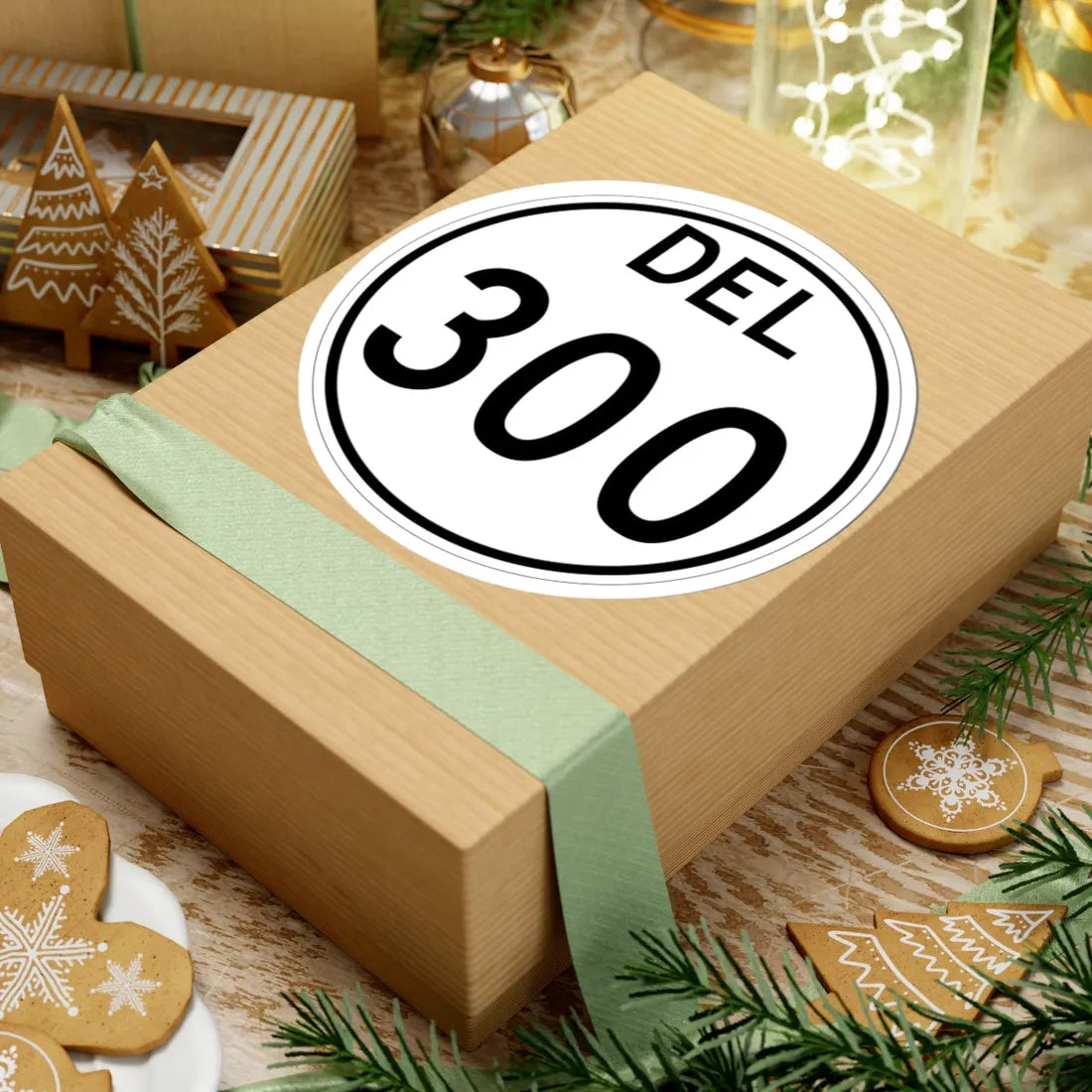 Delaware 300 1964 (Delaware) (Road Sign) STICKER Vinyl Kiss-Cut Decal - The Sticker Space