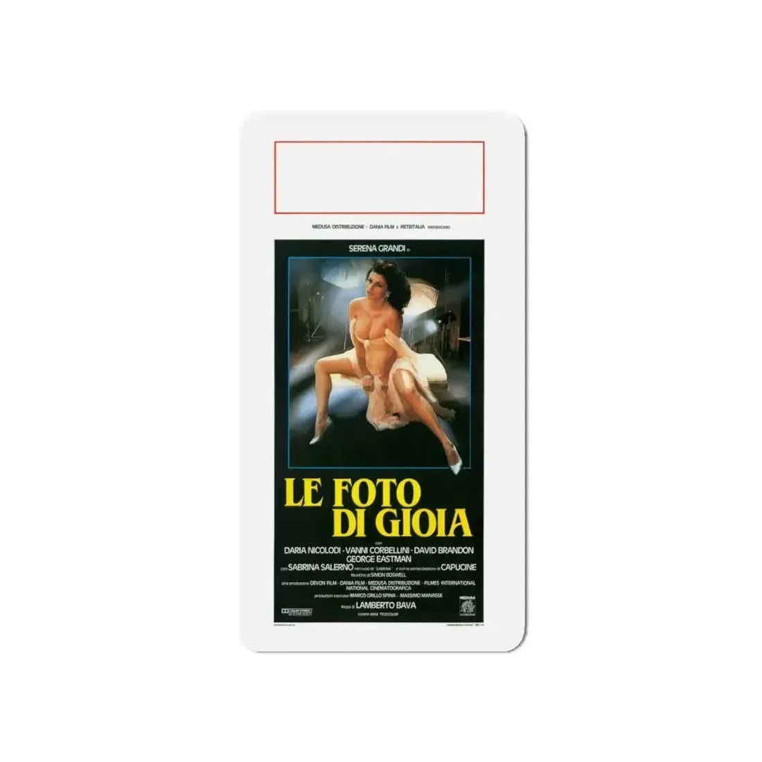 DELIRIUM PHOTO OF GIOIA 1987 Movie Poster - Refrigerator Magnet - The Sticker Space