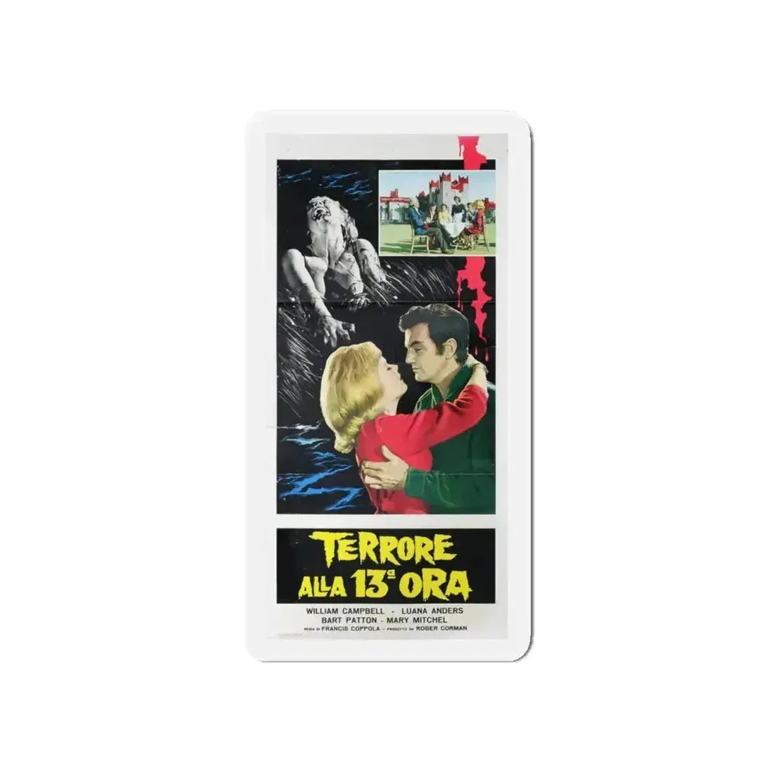 DEMENTIA 13 (ITALIAN) 1963 Movie Poster - Refrigerator Magnet - The Sticker Space