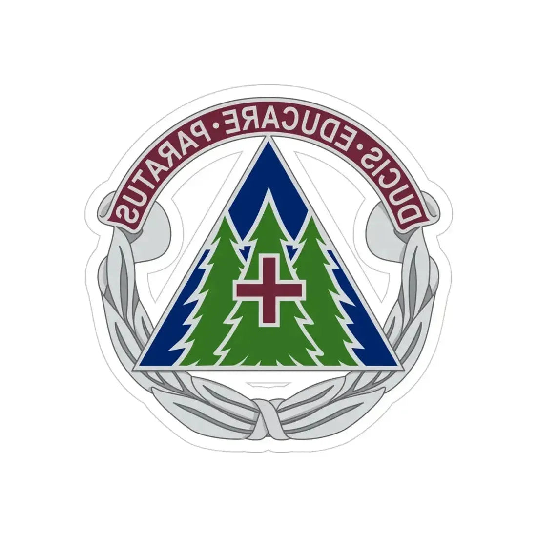 Dental Health Activity Fort Bragg (U.S. Army) REVERSE PRINT Transparent Die-Cut STICKER - The Sticker Space