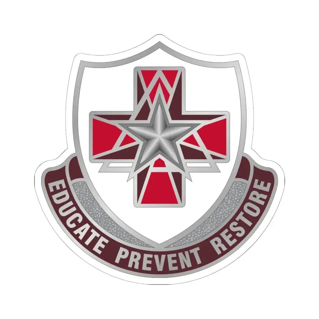 Dental Health Activity Fort Sam Houston (U.S. Army) STICKER Vinyl Kiss-Cut Decal 6 Inch White - The Sticker Space