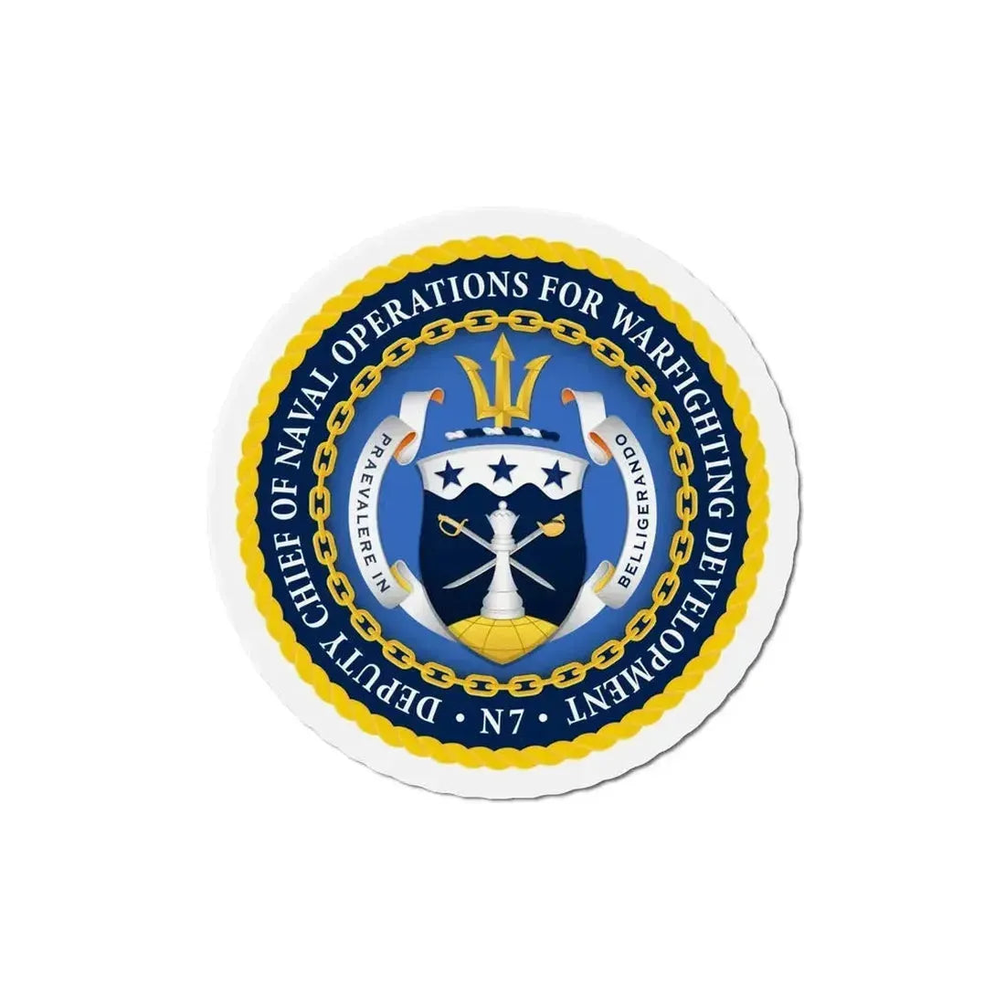 Deputy Chief of Naval Operations for Warfighting Development N7 (U.S. Navy) Refrigerator Magnet - The Sticker Space