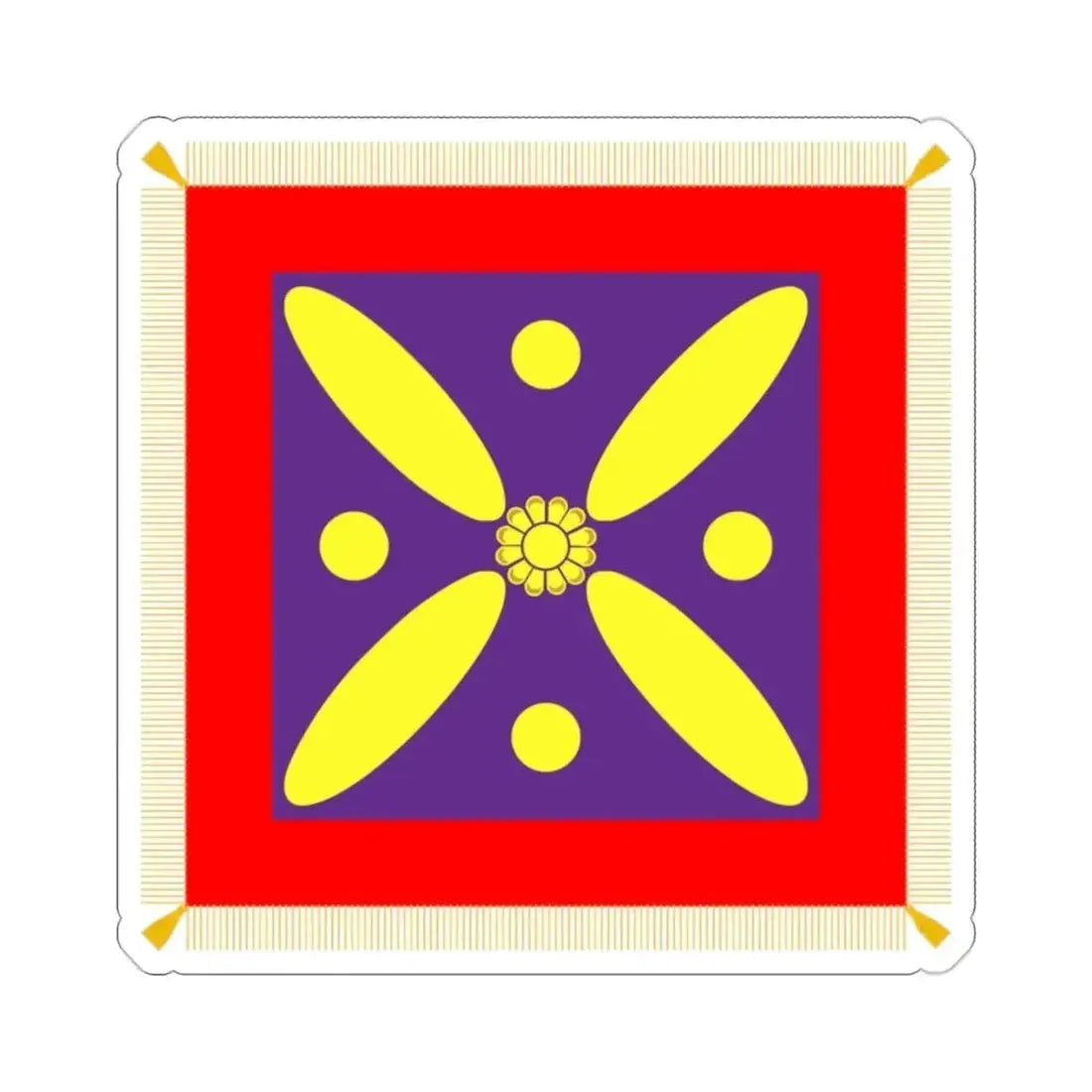 Derafsh Kaviani Flag of the late Sassanid Empire (Iran) STICKER Vinyl Die-Cut Decal - The Sticker Space
