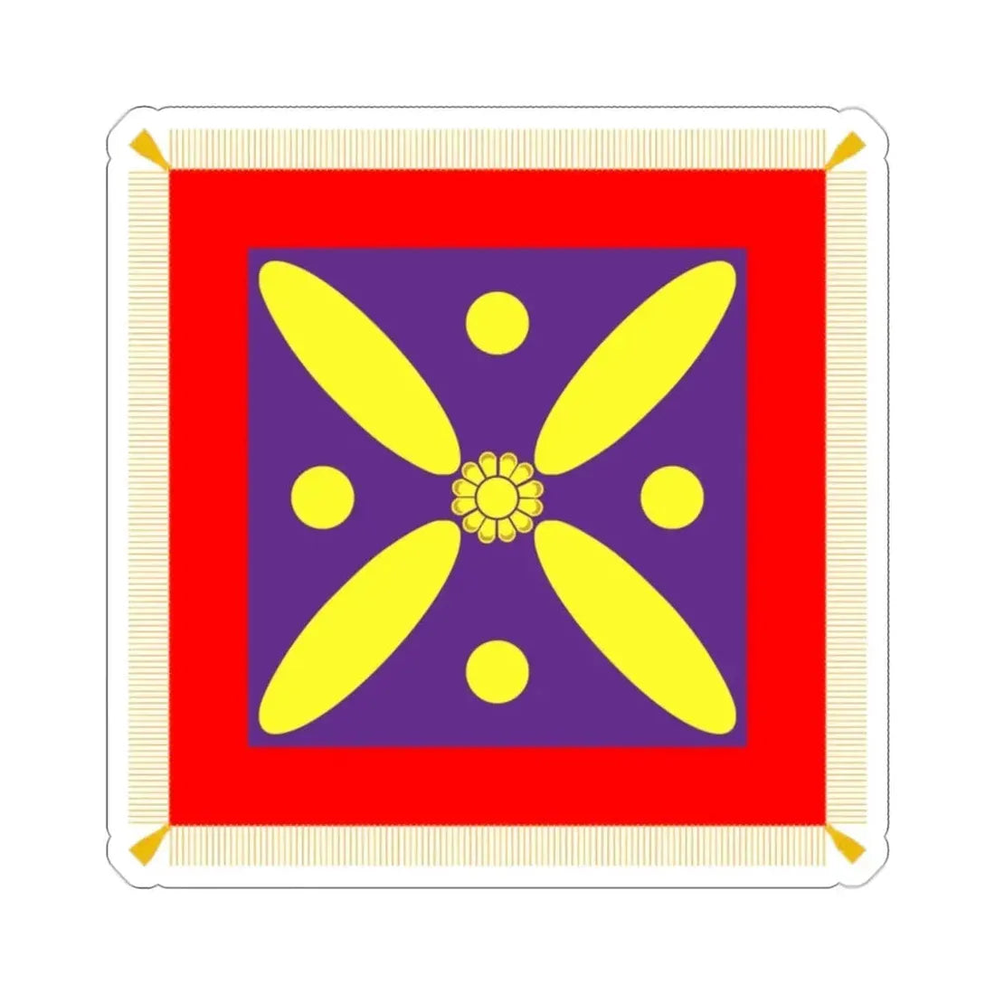 Derafsh Kaviani Flag of the late Sassanid Empire (Iran) STICKER Vinyl Die-Cut Decal - The Sticker Space