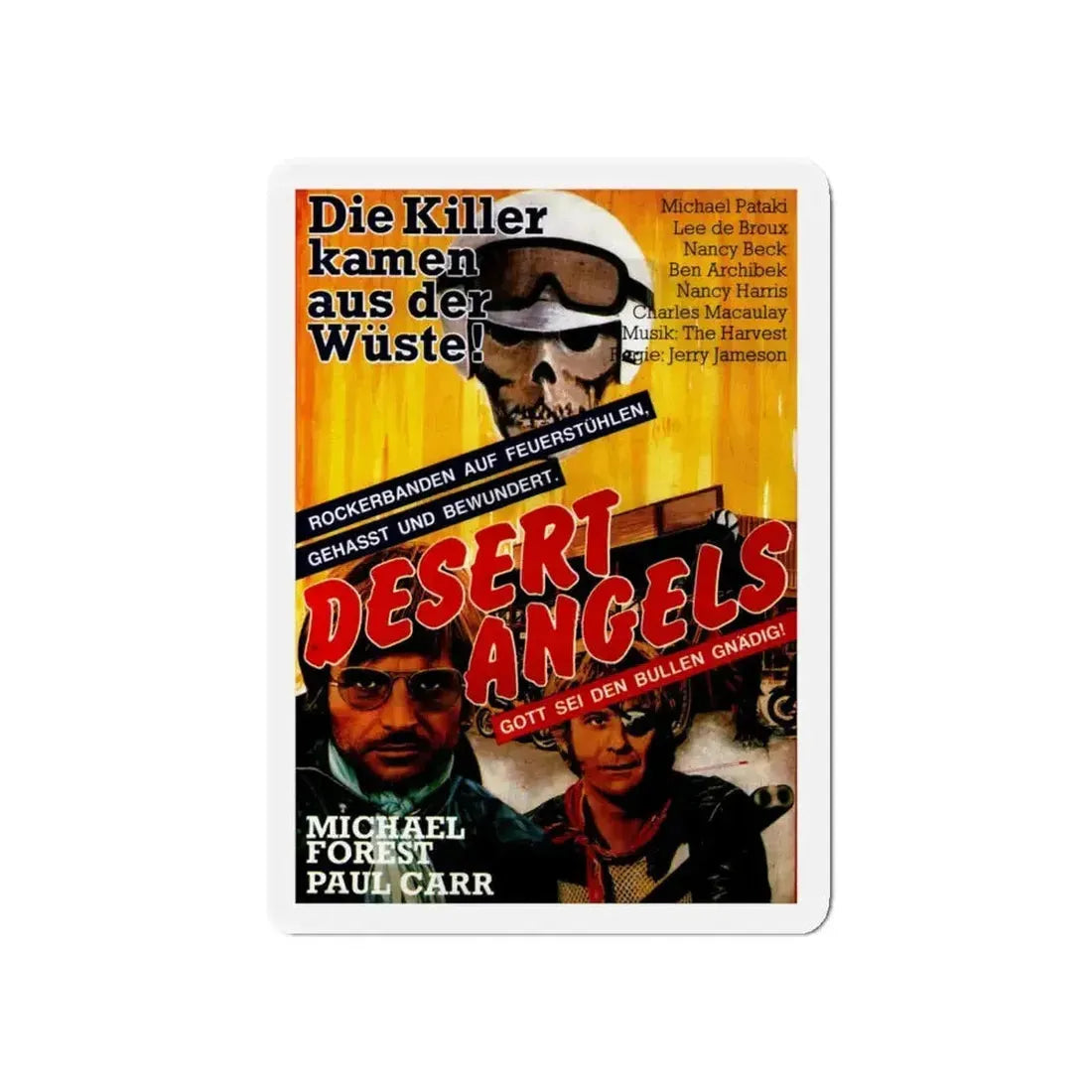 DESERT ANGELS (DIRT GANG) 1972 Movie Poster - Refrigerator Magnet - The Sticker Space