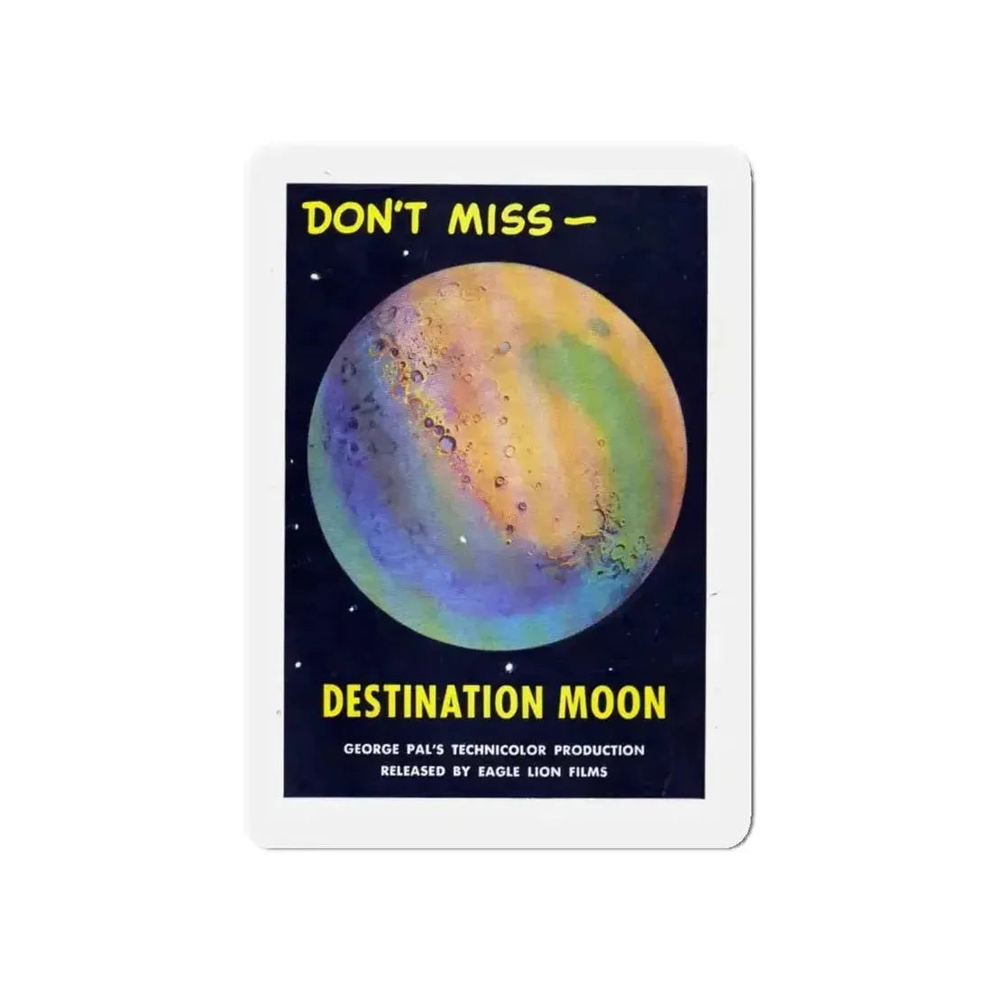 DESTINATION MOON (TEASER) 1950 Movie Poster - Refrigerator Magnet - The Sticker Space