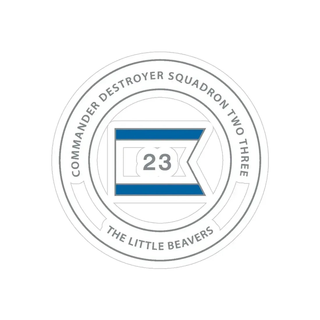 Destroyer Sq 23 COMDESRON 23 (U.S. Navy) Transparent STICKER Die-Cut Vinyl Decal - The Sticker Space