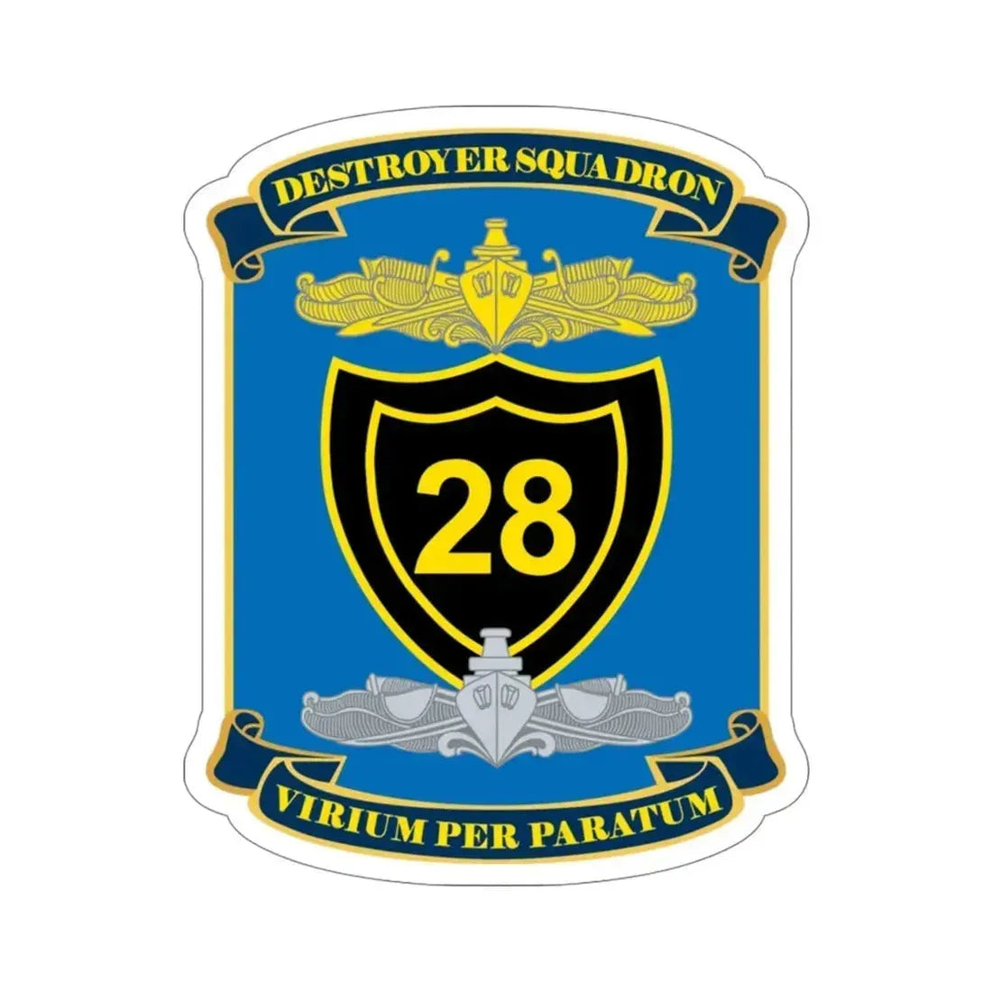 Destroyer Squadron COMDESRON 28 (U.S. Navy) STICKER Vinyl Die-Cut Decal - The Sticker Space
