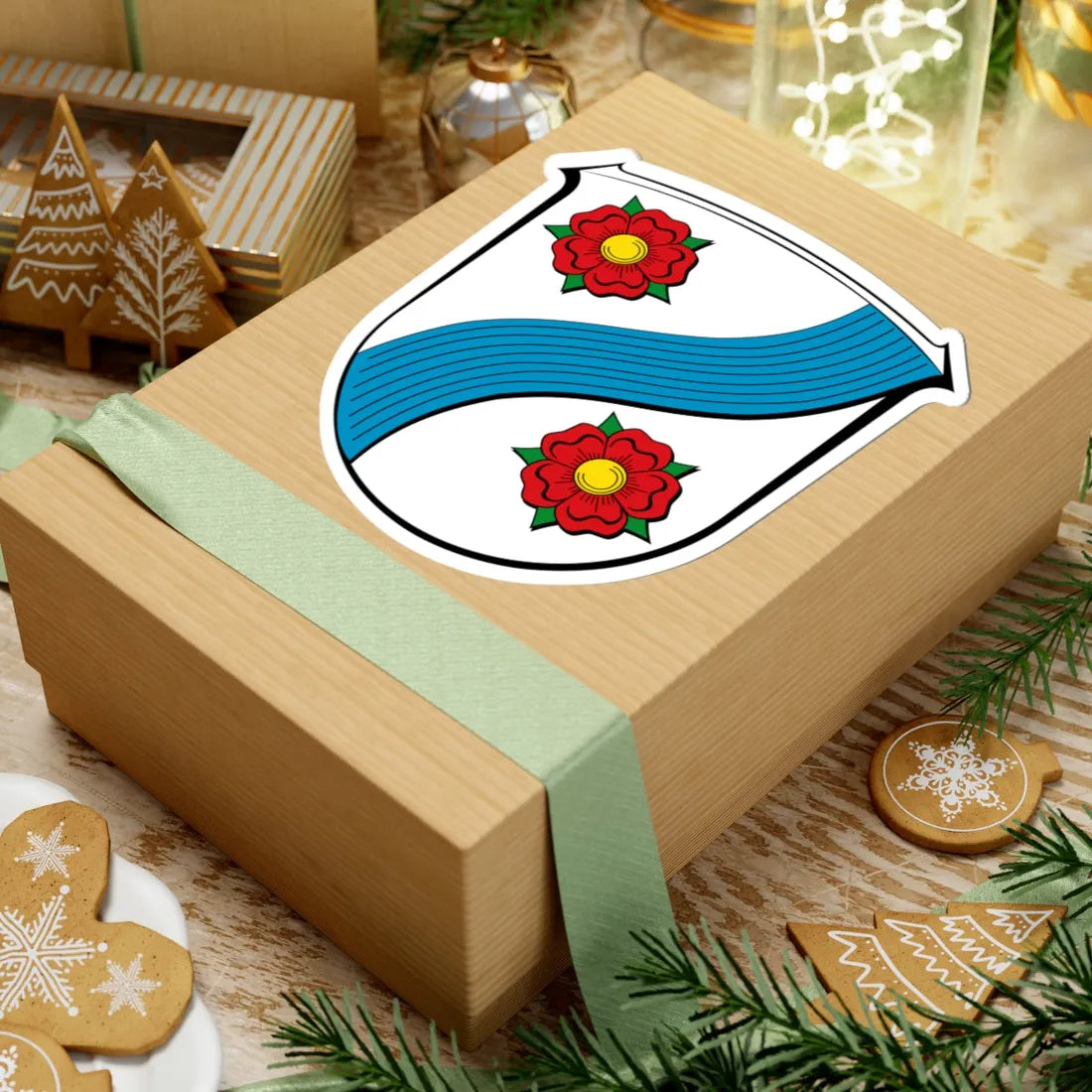 DEU Achenbach Breidenbach COA (Germany) (Coat of Arms) STICKER Vinyl Kiss-Cut Decal - The Sticker Space