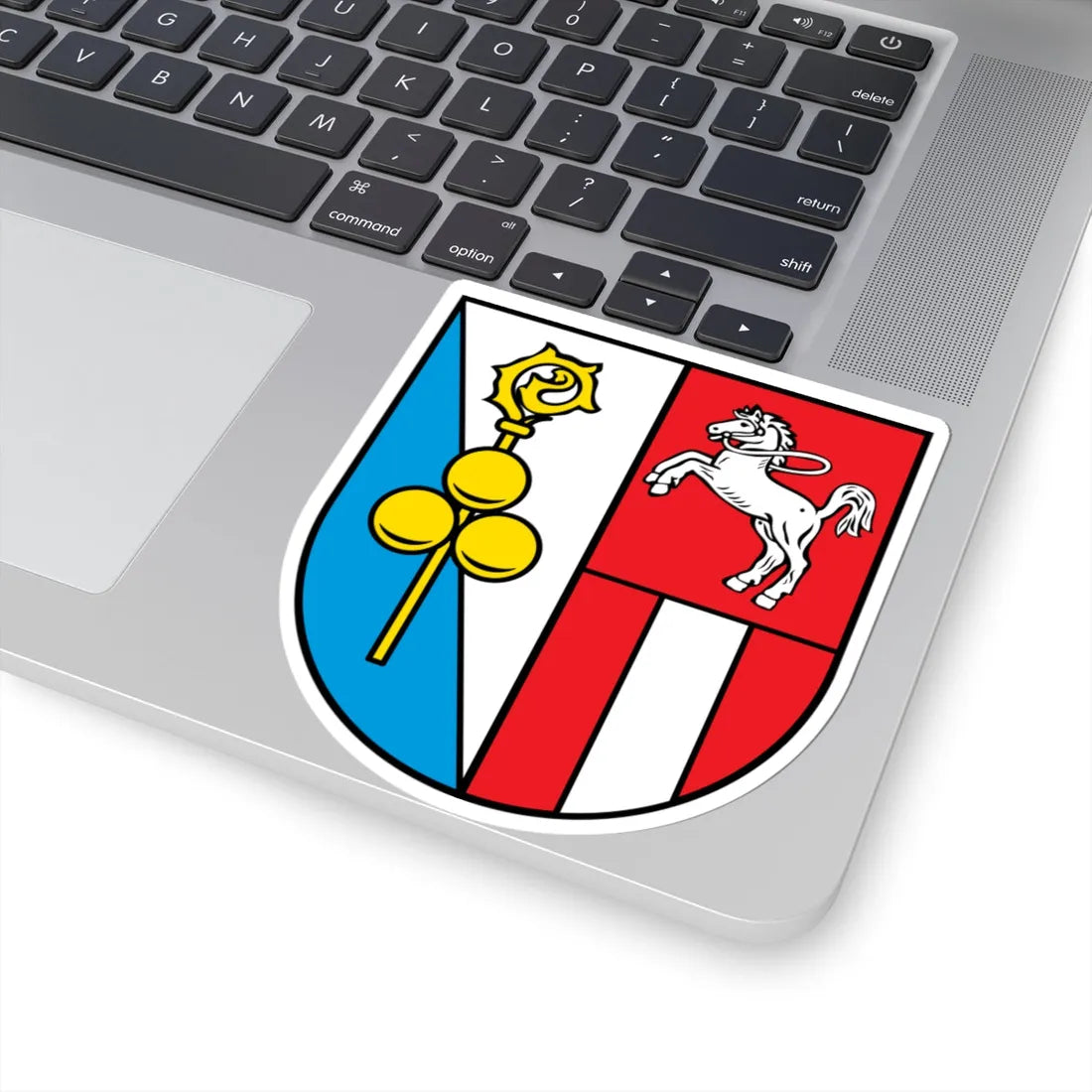 DEU Albaching COA (Germany) (Coat of Arms) STICKER Vinyl Kiss-Cut Decal - The Sticker Space