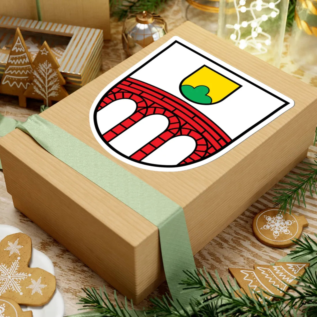 DEU Arnbruck COA (Germany) (Coat of Arms) STICKER Vinyl Kiss-Cut Decal - The Sticker Space