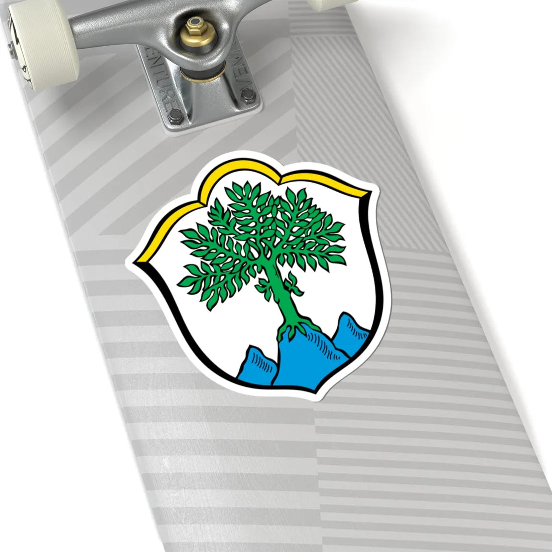 DEU Aschau im Chiemgau COA (Germany) (Coat of Arms) STICKER Vinyl Kiss-Cut Decal - The Sticker Space