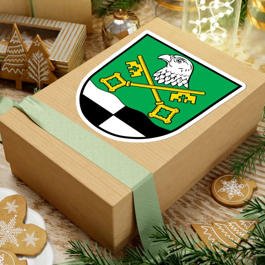 DEU Aurachtal COA (Germany) (Coat of Arms) STICKER Vinyl Kiss-Cut Decal - The Sticker Space