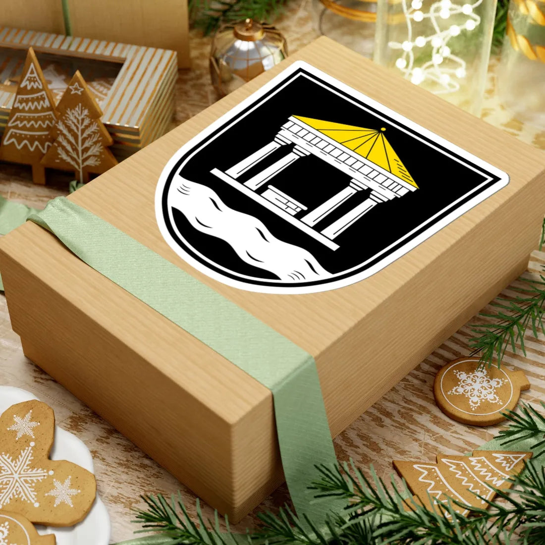 DEU Bad Alexandersbad COA (Germany) (Coat of Arms) STICKER Vinyl Kiss-Cut Decal - The Sticker Space