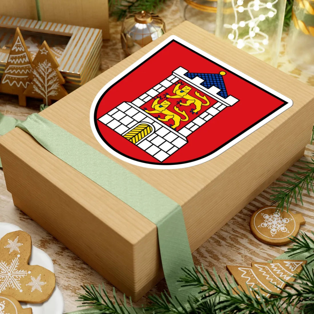 DEU Bad Camberg COA (Germany) (Coat of Arms) STICKER Vinyl Kiss-Cut Decal - The Sticker Space