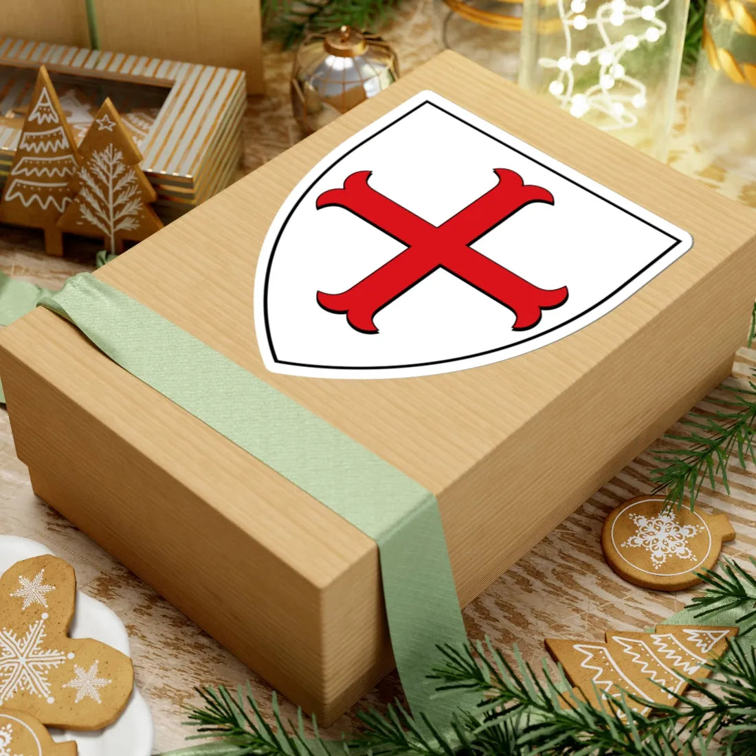 DEU Bad Pyrmont COA (Denmark) (Coat of Arms) STICKER Vinyl Kiss-Cut Decal - The Sticker Space