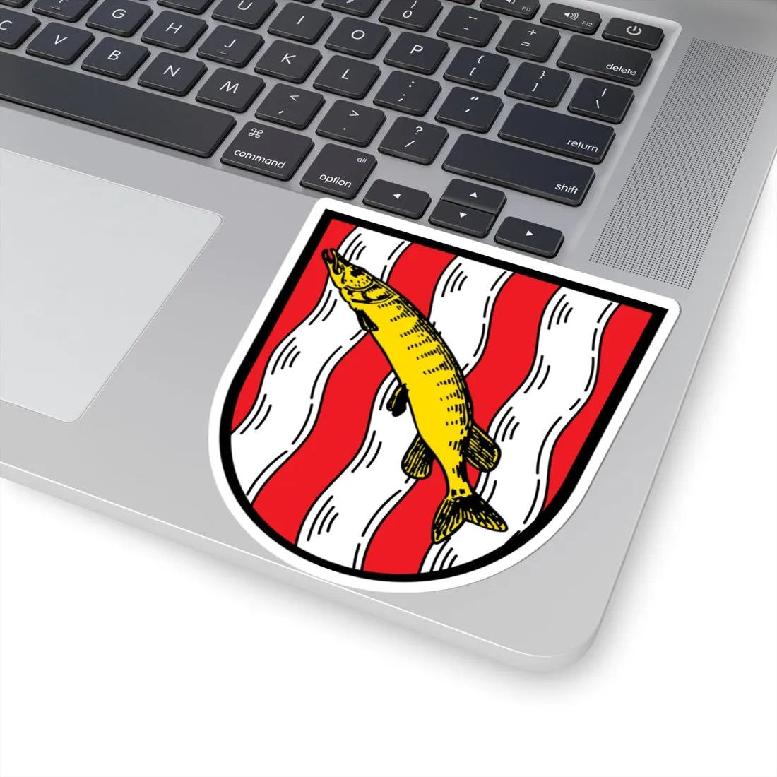 DEU Baunach COA (Germany) (Coat of Arms) STICKER Vinyl Kiss-Cut Decal - The Sticker Space