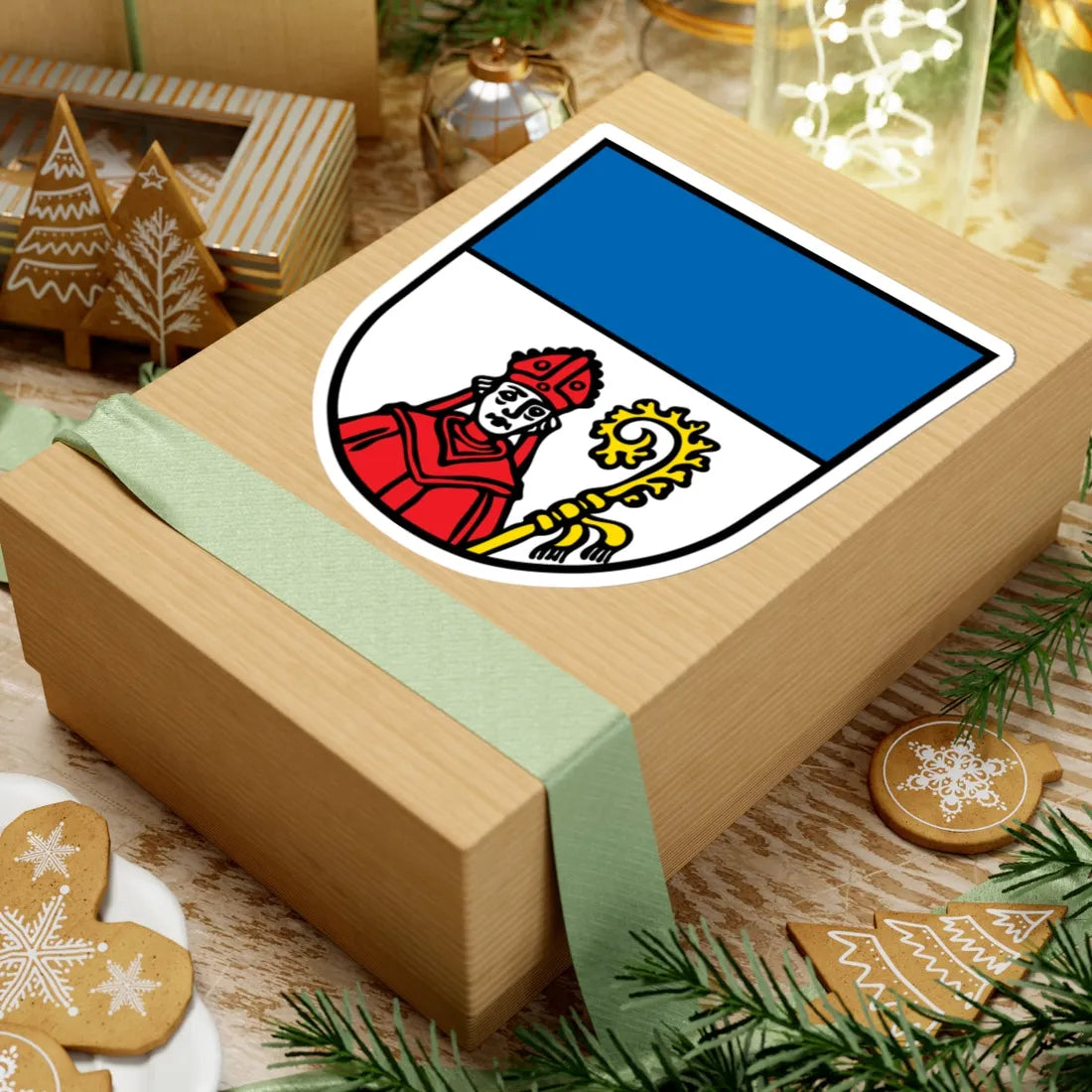 DEU Berching COA (Germany) (Coat of Arms) STICKER Vinyl Kiss-Cut Decal - The Sticker Space